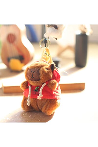 Choice Red ZAKOL Cute Cartoon Capybara Pendant Keychain Plush Toy Doll Bag Ha...