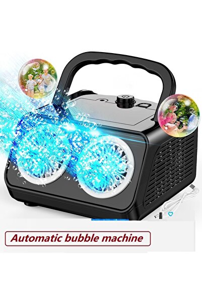 Choice1 BLACK Automatic Bubble Machine Upgrade Bubble Blower with 2 Fans,5000...