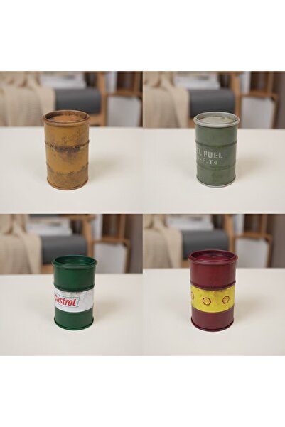 choice2 YG04-14-12-10 Chemistry Oil Drum Model Iron Mini Oil Drum Model War G...