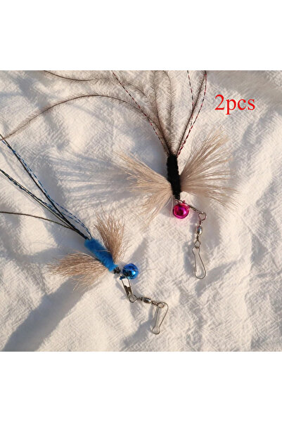 Choice 2pcs 2pcs Simulation Insect Cat Teaser Stick for Change Heads Cat Toys...