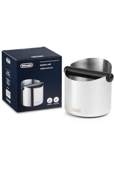 DELONGHİ Knock box για κατακάθι καφέ De’Longhi DLSC072, ανοξείδωτο ατσάλι, μα...