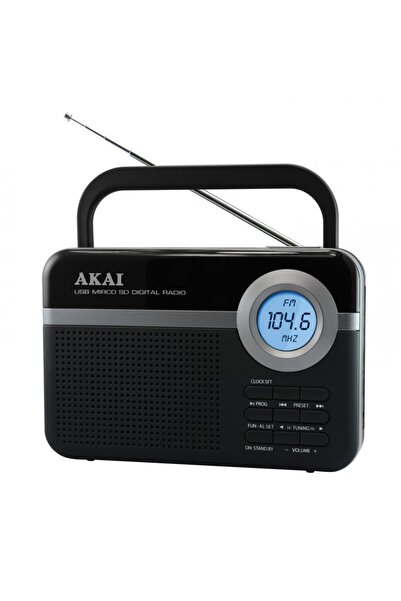 AKAI Φορητό ραδιόφωνο PR006A-471U, USB/SD, Μαύρο