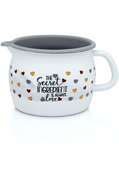 Metalac Oală 1.3l, Cooking Delight emailat, 12 cm, Albă