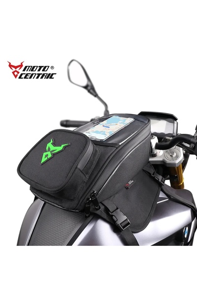 Choice Green Waterproof Magnetic Motorcycle Oil Fuel Tank Bag Navigation Univ...