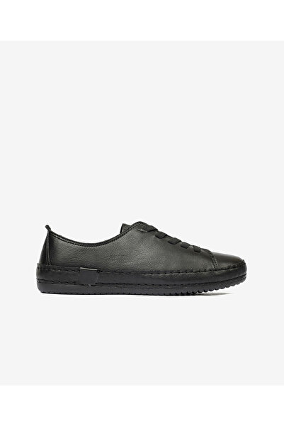 Greyder Women's Black Genuine Leather Casual Shoes 4Y2Ua57708