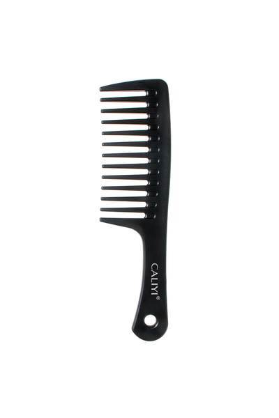 choice2 Black CALIYI Large Wide Tooth Comb Shower Smooth Hair Comb for Wet Cu...