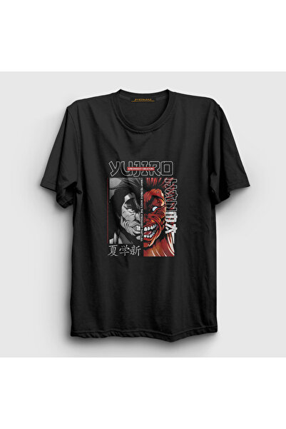 Presmono Unisex crna najjača Yujiro Hanma anime Baki T-shirt 413190tt
