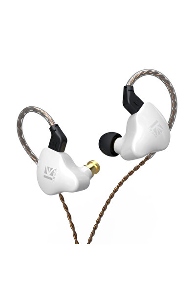 Choice White no mic KBEAR KS1 HiFi Earphone 2Pin Cable in Ear Monitor Headpho...