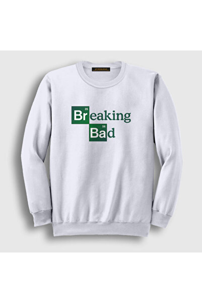 Presmono Unisex bela majica sa logotipom Breaking Bad 185250tt