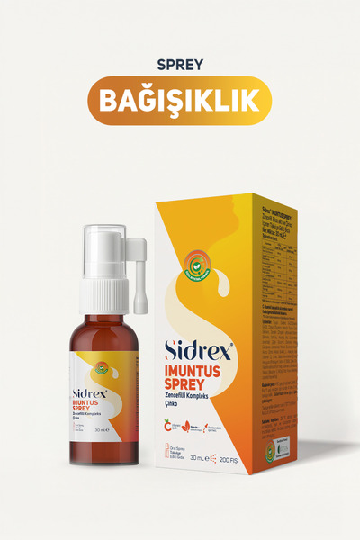 SIDREX Imuntus Sprey - Zencefil Ekstraktı ve Çinko İçeren Takviye Edici Gıda ...