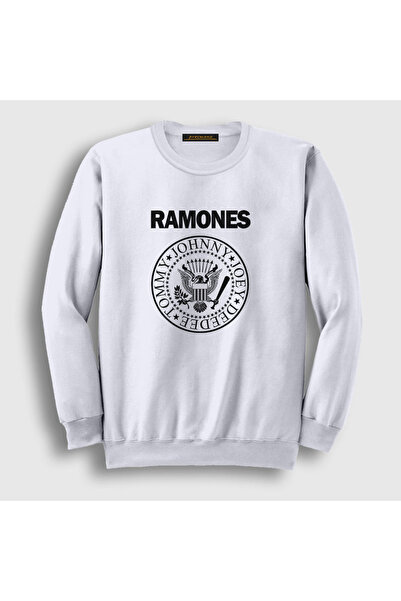 Presmono Unisex bela majica sa logotipom Ramones 170032tt