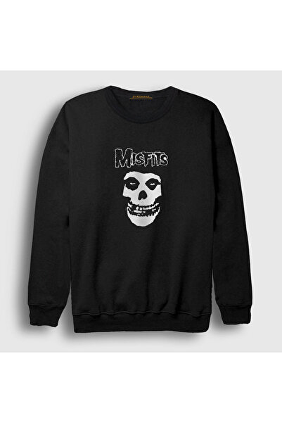 Presmono Unisex crna majica sa logotipom The Misfits 174977tt
