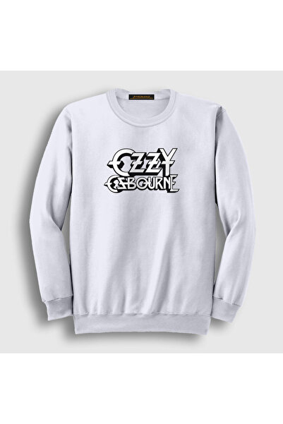 Presmono Unisex bela majica sa logotipom Ozzy Osbourne 39485tt
