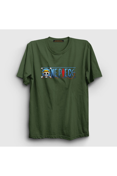 Presmono Unisex kaki anime jednodijelni T-shirt 134894tt