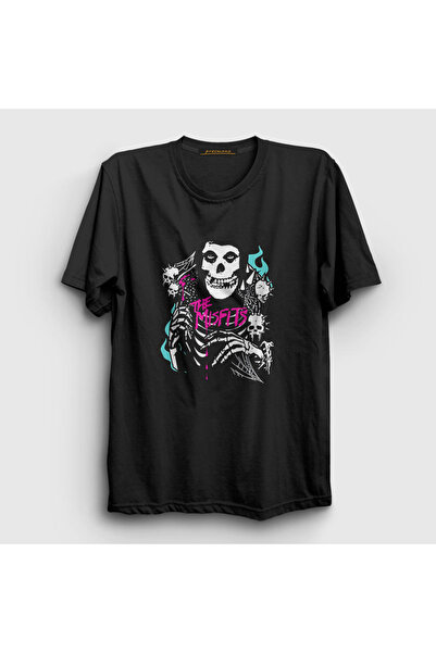 Presmono Ghost The Misfits Unisex crna T-shirt - 174771tt