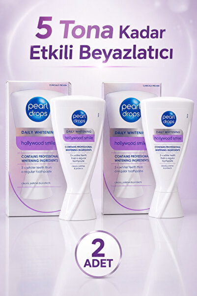Pearl Drops Hollywood Smile -2 Adet- Beyazlatıcı Diş Macunu | Aktif Oksijen |...
