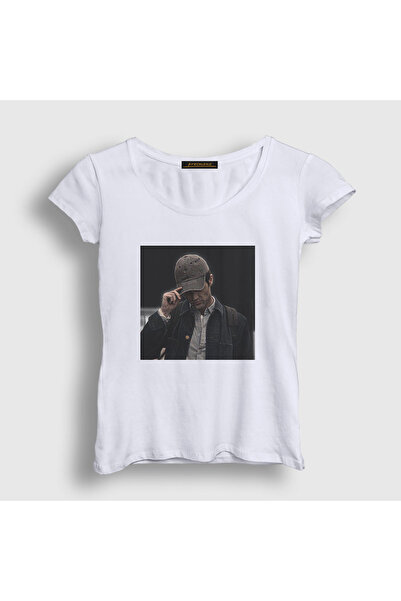 Presmono Women's White Joe Goldberg Penn Badgley Series You T-Shirt 582508Tt