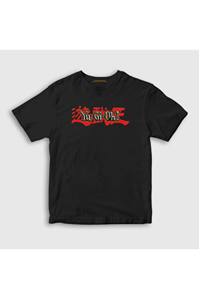 Presmono Унисекс дечија црна мајица са логотипом игре Ју-Ги-О, Ју-Ги T-shirt ...