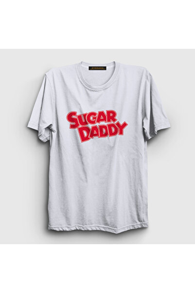Presmono Унисекс бела мајица са T-shirt „Sugar Daddy“ 429030tt
