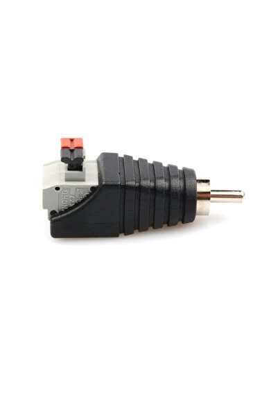Choice spring-type RCA AV Connector No Solder Press Type Male Female Audio Vi...