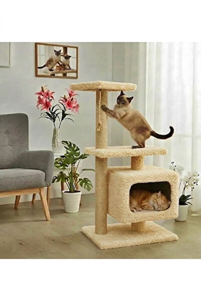Turkuaz Tırmalama Tr311 Kedi Evi Tırmalama