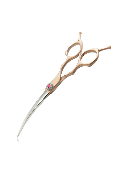 Choice1 curved scissors 7inch Curved Chunkers Shears Stainless Steel Dog Groo...