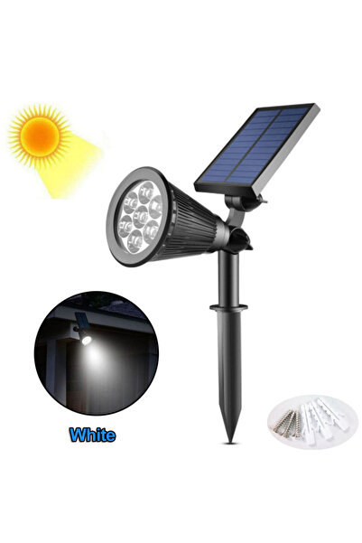 Choice 0-5W 7LED White Light IP65 Waterproof Solar Powered Garden Spot Light ...