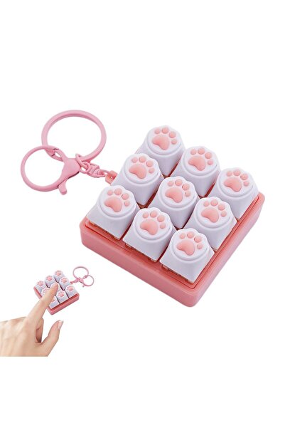 Choice A 9 Keys Keyboard Key Toy Cat Paws Finger Button Stress Relief Toys Me...