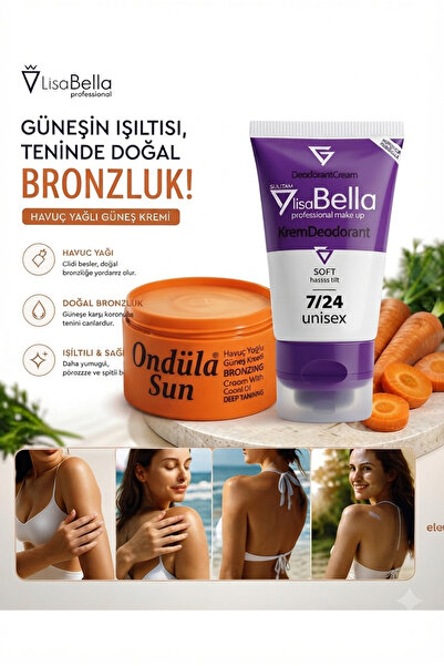 Ondüla Sun Yoğun Bronzlaştırıcı Havuc Yağlı Güneş Kremi 100 ml