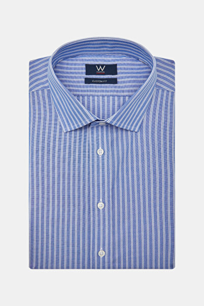 W Collection KOYU MAVİ UZUN KOLLU GÖMLEK