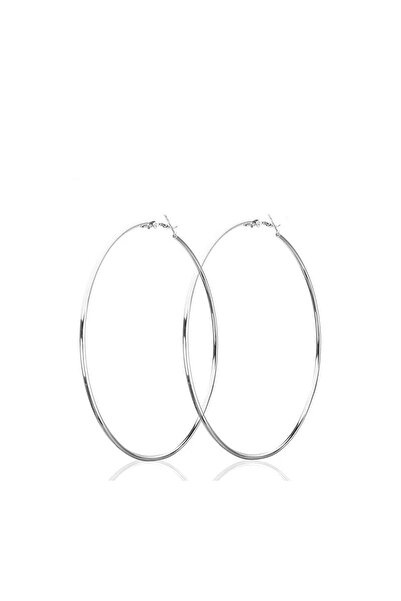 Choice 30mm S1-2pcs-silvery 2pcs 30-100mm Small Big Circle Hoop Earrings for ...