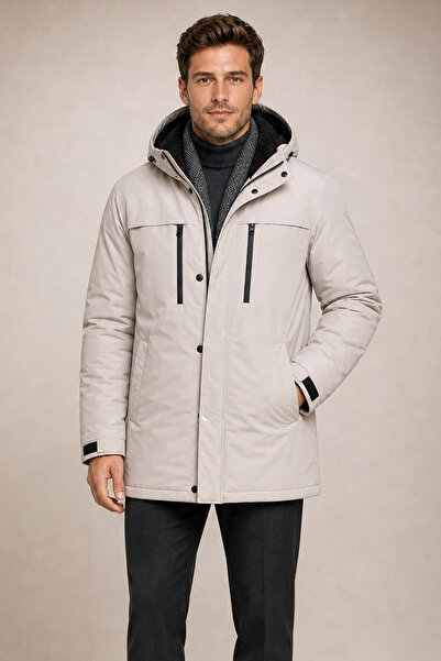 Firststops Men's Stone-lined Water and Windproof Hooded Winter Coat & Coat & ...