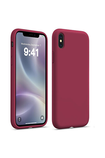 Casey Studios iPhone XS Max мек Силиконов калъф, микрофибърна вътрешна част, ...