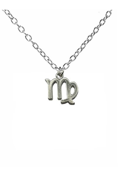 Herşey Nota Virgo Symbol Necklace – Unisex Astrological Design with 60 cm Cha...