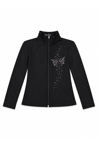 icymove Butterfly Stone Detailed Thermal Ice Skating Kids Jacket