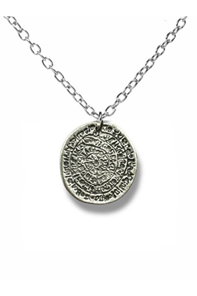 Herşey Nota Phaistos Disc Figured Necklace – Silver Color Zamak Unisex Mythol...