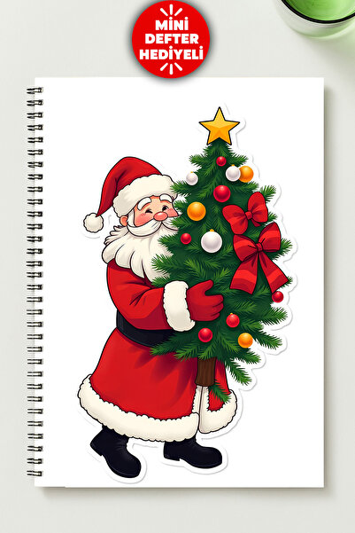 BLACKONECLASS New Year Themed A5 Metal Spiral Unlined Cardboard Cover New Yea...