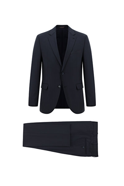 Abdullah Kiğılı 6 Drop Regular Fit Standard Cut Wool Striped Suit
