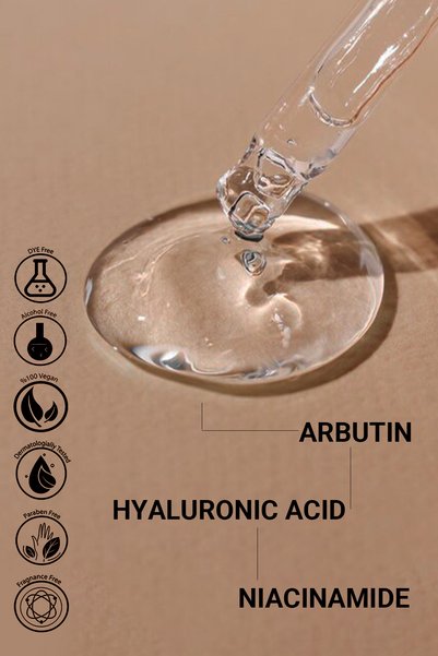 LYL BEAUTY Intensive Anti-Blemish, Skin Tone Equalizing and Brightening Serum (Arbutin 2% + Hyaluronic Acid) 30ml