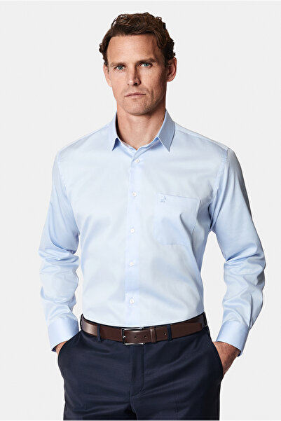 Abdullah Kiğılı Long Sleeve Non Iron Satin Classic Cotton Shirt