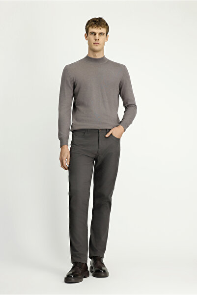 Kiğılı Regular Fit Standard Cut Patterned Lycra Canvas / Chino Trousers