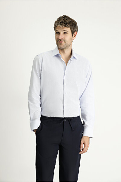 Kiğılı Classic Patterned Cotton Shirt - Long Sleeve