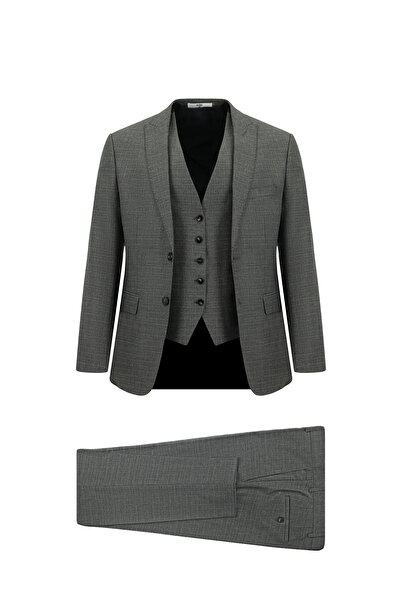 Kiğılı 7 Drop Super Slim Fit Eksra Dar Kesim Kombinli Yelekli Takım Elbise