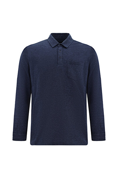 Abdullah Kiğılı Polo Collar Regular Fit Mercerized Cotton Sweatshirt