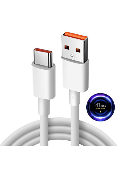 Choice4 1m C to A White NNBILI 120W USB Type C Cable Tipo 6A 67W Turbo Fast C...