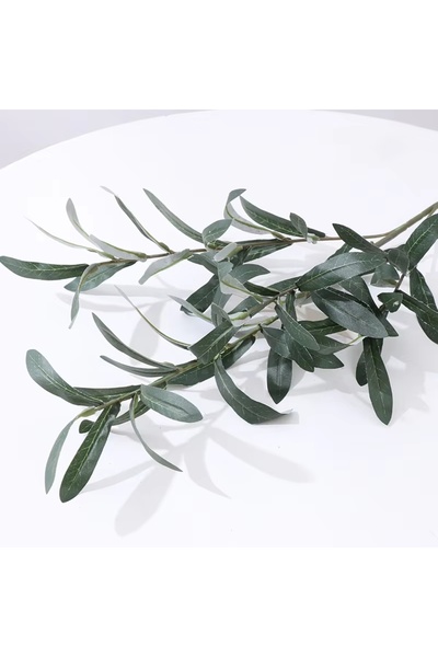 Choice1 1 pc light green Artificial Plants Green Leaf Olive Branch Fruit Fake...
