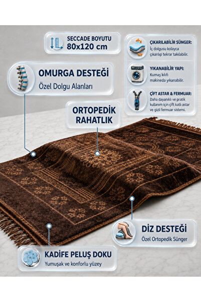 Huzur Burada Diz Destekli Ortopedik Seccade