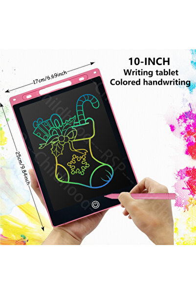 Choice18 10 inch pink 6.5/8.5/10/12/16-Inch LCD Drawing Tablet,Handwriting Pa...