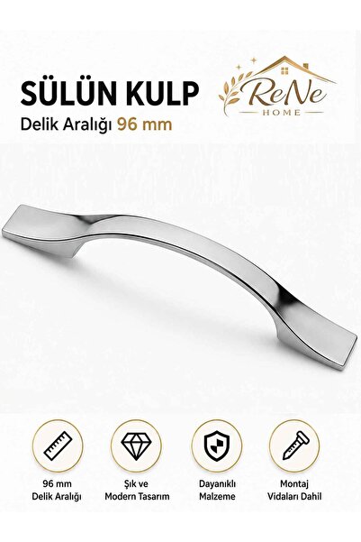 ReNe HOME 96 mm Sülün Kulp Mobilya Dolap Çekmece Kulpu Mutfak Banyo Gardırop ...