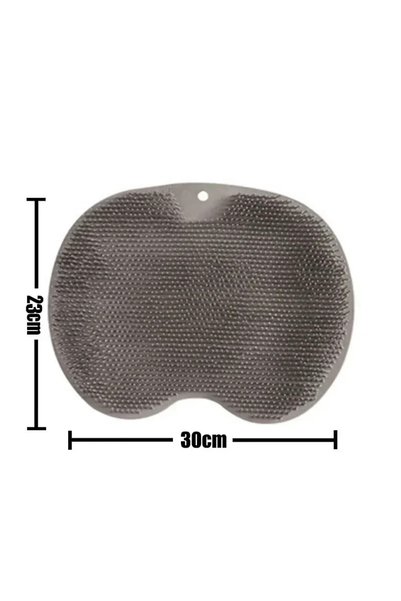 Choice grey pad Foot Wash Mat Silicone Sponge Body Brush in The Shower Reusab...